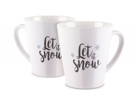 Latte Mug Let It Snow
