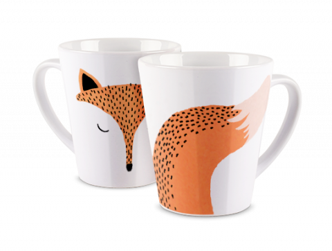 Latte Mug Red Fox