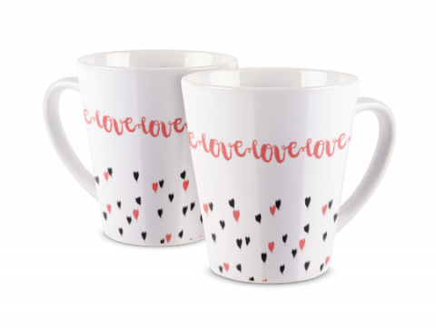 Mug Photo Latté Plein de petits coeurs