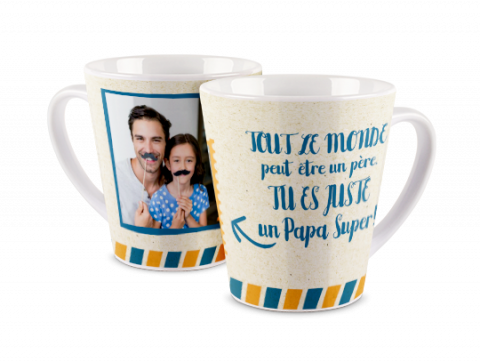 Mug Photo Latté Super papa