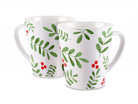 Fototazza Latte Gaultheria di Natale