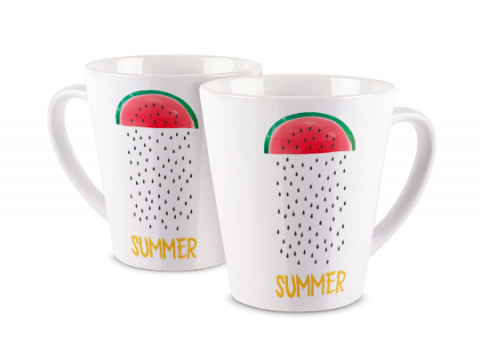 Fototasse Latte Sommerliche Wassermelone