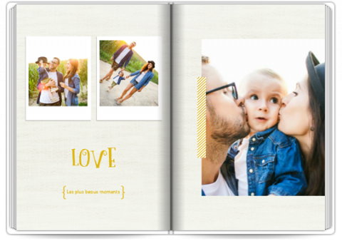 Livre Photo Premium A4 Vertical Une famille heureuse