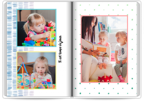 Livre Photo Premium A4 Vertical Souvenir de maternelle