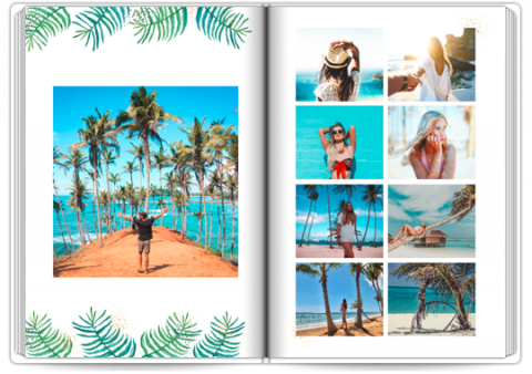 Livre Photo Premium A4 Vertical Voyage botanique
