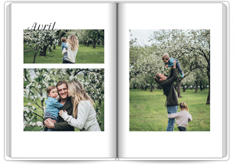 Livre Photo Premium A4 Vertical L'année pleine de souvenirs