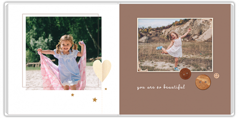 Luxury Photo Album 15x15 Big Girl