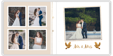 Luxury Photo Album 6x6 inches Magic Moments