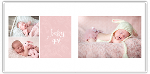 Luxury Photo Album 15x15 Sweet Angel - Pink