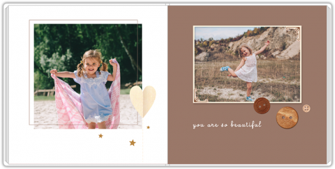 Luxury Photo Album 20x20 Big Girl