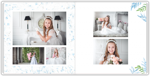 Luxury Photo Album 20x20 First Communion Dove