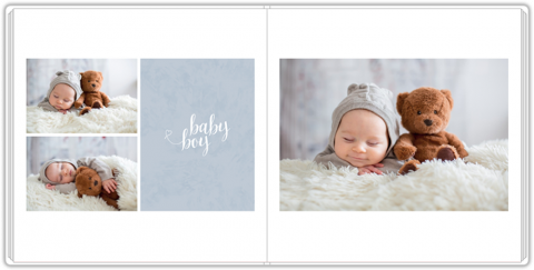 Luxury Photo Album 20x20 Sweet Angel - Blue