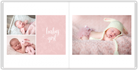 Luxury Photo Album 20x20 Sweet Angel - Pink