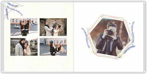 Luxury Photo Album 20x20 Lavender