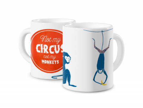 Mug Photo Magique Singes de cirque