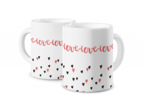 Magic Mug Love and Hearts