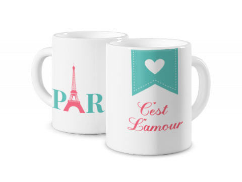 Mug Photo Magique Paris  la ville des amoureux