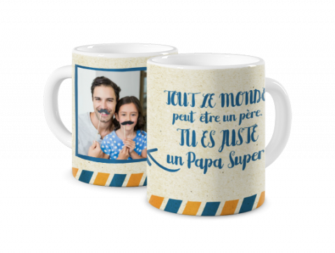 Mug Photo Magique Super papa