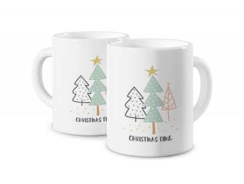 Mug Photo Magique Trois sapins