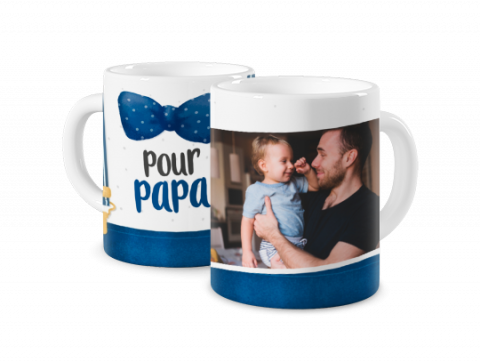 Mug Photo Coloré Bretelles pour Papa