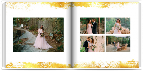 Photo Book 24x24 Powder Pink and Gold