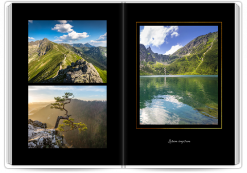 Fotoknyga A4 Klasikinė vertikali Juodai auksinis