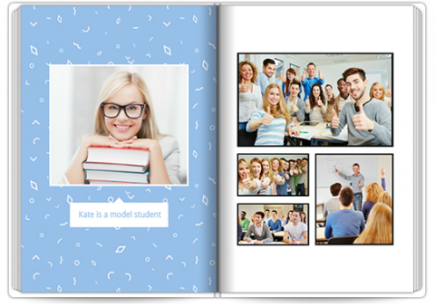 Photo Book A4 Portrait School Story