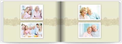 Livre Photo A5 à couverture souple Classique en beige