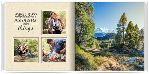 Premium Fotoboek 20x20 Ik hou van de bergen