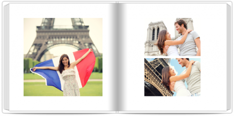 Premium Fotoboek 20x20 Vakantie in minimale stijl - Frankrijk