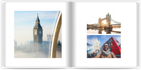 Premium Fotoboek 20x20 Vakantie in minimale stijl - Groot-Brittannië