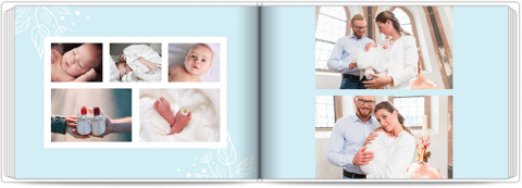 Fotolibro Premium A4 Orizzontale Celeste