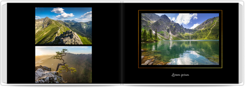 Photo Book Exclusive A4 Landscape Black and Gold