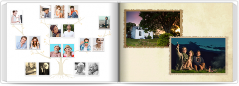 Premium Fotoboek A4 Liggend Stamboom