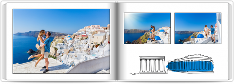 Premium Fotoboek A4 Liggend Vakantie - Griekenland
