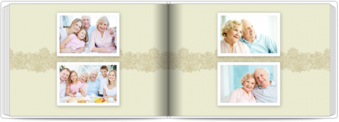 Premium Fotoboek A4 Liggend Klassiek ornament