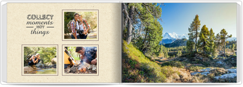 Premium Fotoboek A4 Liggend Ik hou van de bergen
