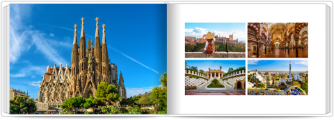 Premium Fotoboek A4 Liggend Minimalistisch zwart