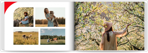 Premium Fotoboek A4 Liggend Voor elke gelegenheid – rood