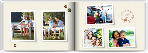 Fotolibro Premium A4 Orizzontale Diario color pastello