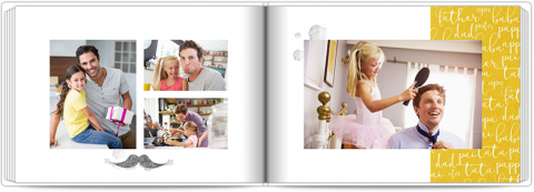 Livre Photo Premium A4 Horizontal Cadeau pour mon papa