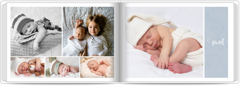 Fotolibro Premium A4 Orizzontale Angelo - Blu