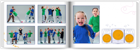 Premium Fotoboek A4 Liggend Dansschool