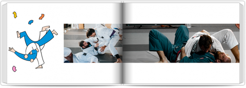 Premium Fotoboek A4 Liggend Vechtsport - judo