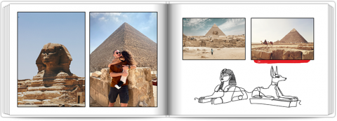 Livre Photo Premium A4 Horizontal Vacances - Egypte