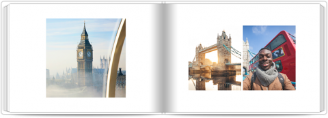 Premium Fotoboek A4 Liggend Vakantie in minimale stijl - Groot-Brittannië