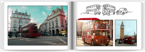 Premium Fotoboek A4 Liggend Vakantie - Groot - Brittannië