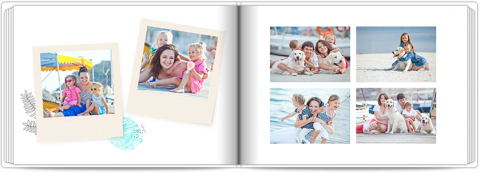 Fotolibro Premium A4 Orizzontale Vacanze in acquerello