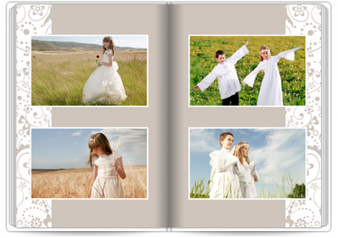 Livre Photo Premium A4 Vertical Papillon blanc