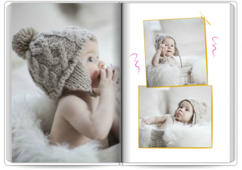 Premium Fotoboek A4 Staand Cartoon Kid